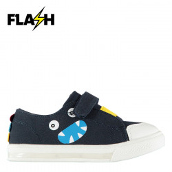 Fabric Flash Canvas Trainers Infants