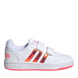 Adidas Hoops Leather Trainers Child Girls