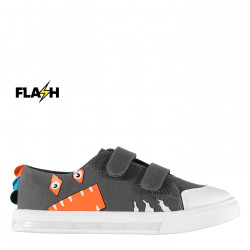 Fabric Flash Canvas Trainers Childrens