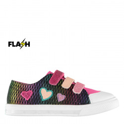 Fabric Flash Canvas Trainers Childrens