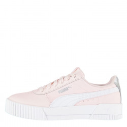 Puma Carina Leather Trainers Junior Girls