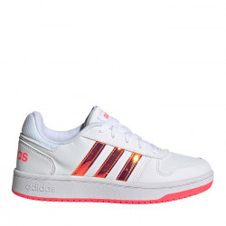 Adidas Hoops Leather Junior Girls Trainers