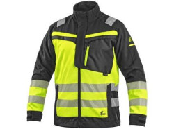 Bl�za CXS NAOS HV, p�nsk�, �ern�-�lut� Hi-Vis, reflexn� pruhy