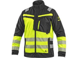 Blza CXS NAOS HV, pnsk, ern-lut Hi-Vis, reflexn pruhy