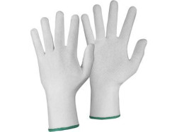 Rukavice CXS TEWI, textiln s PVC terky, bl