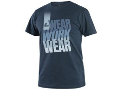 Triko CXS WORKWEAR, krtk rukv, modr