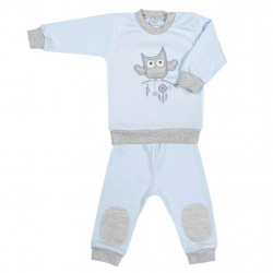 2-dielna dojensk sprava New Baby Owl modr