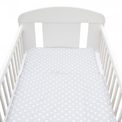 2-dielne posten oblieky New Baby 90/120 cm Bodka sivo-biele