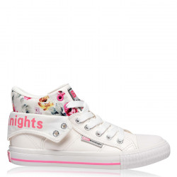 British Knights Roco Canvas Hi Top Trainers Ladies