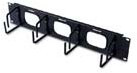 2U Horizontal Cable Organizer w/ Pass-Thru Black AR8428