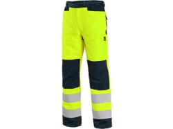 Kalhoty CXS HALIFAX, vstran se sovinou, pnsk, luto-modr