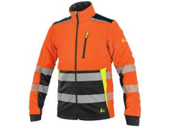 Bunda CXS BENSON, vstran, softshell, pnsk, oranovo - ern