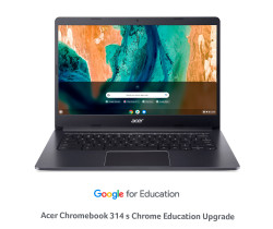 Acer Chromebook/314/MT8183/14"/FHD/4GB/128GB eMMC/Mali G72/Chrome EDU/Black/2R NX.AYTEC.001