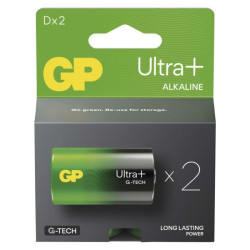 Alkalick batria GP Ultra Plus LR20 (D), 2 ks 2ks