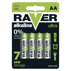 Alkalick batria RAVER LR6 (AA) 4ks