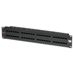 APC CAT 6 Patch Panel, 48 port RJ45 a 110 568 A/B color coded CAT6PNL-48