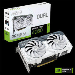 ASUS DUAL RTX4060 OC WHITE 8GB/128-bit GDDR6 HDMI 3xDP