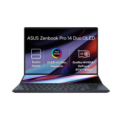 ASUS Zenbook Pro Duo 14 OLED/UX8402VU/i7-13700H/14,5"/2880x1800/T/16GB/1TB SSD/RTX 4050/W11H/Black/2 UX8402VU-OLED026WS