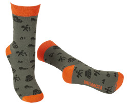 BENNONKY Trek Socks green/orange