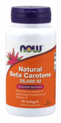 Beta-karotn Natural 7500 mcg - NOW Foods