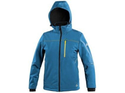 Bunda CXS STRETCH, d�tsk�, softshell, st�edn� modr�