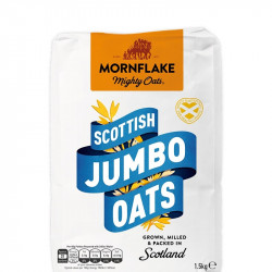 Celozrnn ovsen vloky Scottish Jumbo Oats 1,5 kg - Mornflake