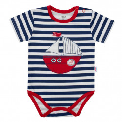 Chlapensk body s krtkym rukvom New Baby Marine