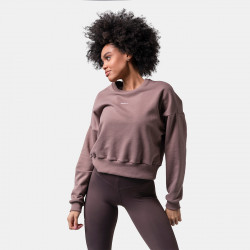 Dmska mikina Loose Fit Brown - NEBBIA