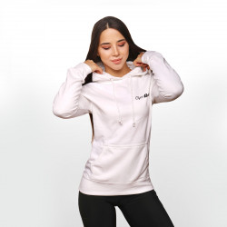 Dmska mikina PRO Hoodie White - GymBeam