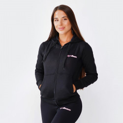 Dmska mikina Zipper Hoodie Black - GymBeam