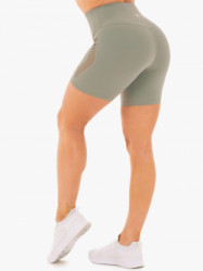 Dmske ortky Hype High Waisted Mesh Olive - Ryderwear