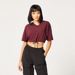 Dmske triko Code Crop V Neck Red - SQUATWOLF