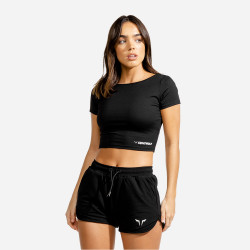 Dmske triko CropTop Black - SQUATWOLF