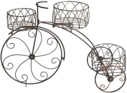 Dekorcia Strend Pro, stojan na 3 kvetine, bicykel