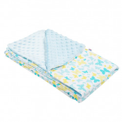 Detsk deka z Minky New Baby modr 80x102 cm