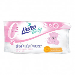 Detsk vlhen obrsky Linteo Baby 72 ks Soft and cream