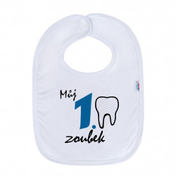 Detsk podbradnk New Baby Mj 1 zoubek modr