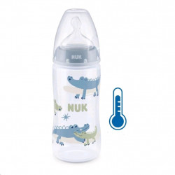 Dojensk faa NUK FC+Temperature Control 300 ml BOX-Flow Control cumlk blue