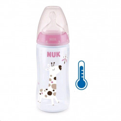 Dojensk faa NUK FC+Temperature Control 300 ml BOX-Flow Control cumlk pink