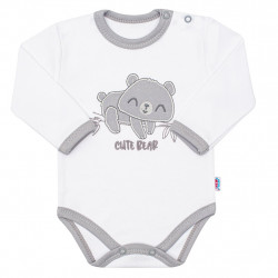 Dojensk bavlnen body s dlhm rukvom New Baby Cute Bear