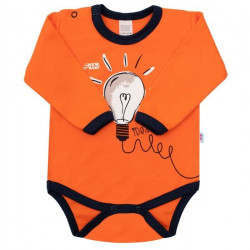 Dojensk bavlnen body s dlhm rukvom New Baby Happy Bulbs