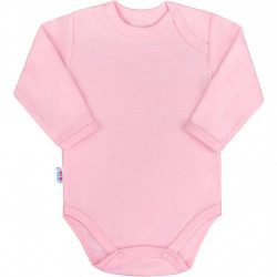 Dojensk bavlnen body s dlhm rukvom New Baby Pastel ruov