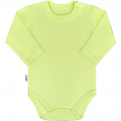 Dojensk bavlnen body s dlhm rukvom New Baby Pastel zelen