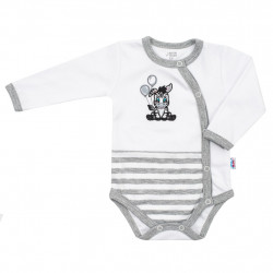 Dojensk bavlnen celorozopnacie body New Baby Zebra exclusive