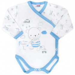 Dojensk body s bonm zapnamm New Baby Bears modr