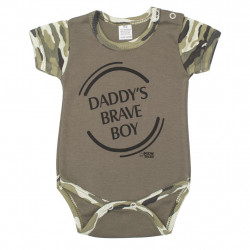 Dojensk body s krtkym rukvom New Baby Army boy