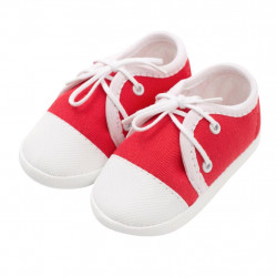 Dojensk capaky tenisky New Baby erven 3-6 m