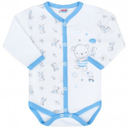 Dojensk celorozopnacie body New Baby Bears modr