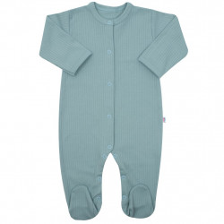 Dojensk bavlnen overal New Baby Practical zelen chlapec