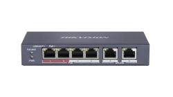 DS-3E0106P-E/M 4x100Mb PoE+2x100Mb RJ45, switch, 35W